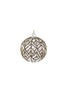 SHISHI Gold Beaded Leaves Clear Glass Ball