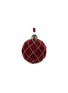 SHISHI Glitter Glass Velvet Ball Ornament