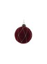SHISHI Burgundy Velvet Glass Ball