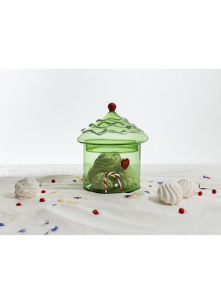 Detail View - Click To Enlarge - ICHENDORF MILANO - House Box With Lid — Green