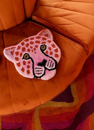  - DOING GOODS - Large Pinky Leopard Wool Rug