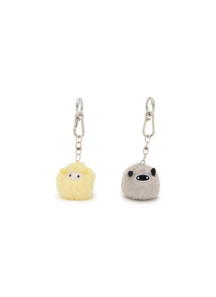 Detail View - Click To Enlarge - BAZ & FRIENDS - Grumpy Mini & Happy Mini Pair-Up Charm — Set of 2