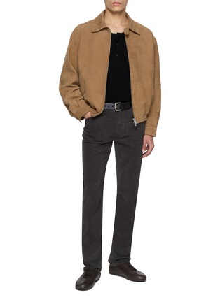 Figure View - Click To Enlarge - FRAME - The Modern Straight Leg Brushed Twill Pants