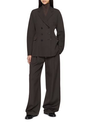 Figure View - Click To Enlarge - THE ROW - Lowe Pleated Wide Leg Pants