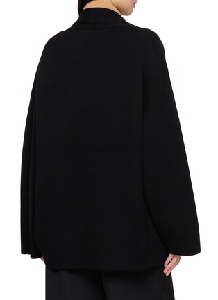 Back View - Click To Enlarge - THE ROW - Quinton Shawl Collar Knit Coat