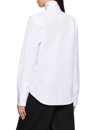 Back View - Click To Enlarge - THE ROW - Lapina Stand Collar Shirt