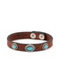 MANCINO Turquoise Stud Leather Bracelet