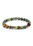 MANCINO Beaded Stone Elastic Bracelet