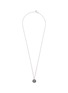 TOM WOOD Coin Pentant Rhodium Plated Silver Necklace