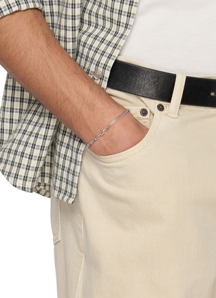 Figure View - Click To Enlarge - TOM WOOD - Rue Rhodium Plated Silver Bracelet