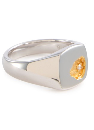 Detail View - Click To Enlarge - TOM WOOD - Small Minied Rhodium Plated Silver Ring