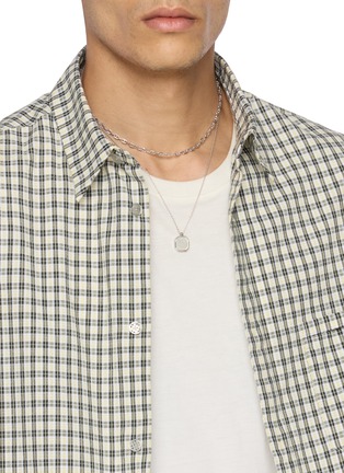 Figure View - Click To Enlarge - TOM WOOD - Cable Rhodium Plated Silver Chain Necklace