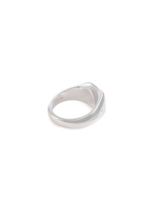 Detail View - Click To Enlarge - TOM WOOD - Tiger Eye Kay Rhodium Plated Silver Ring