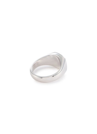 Detail View - Click To Enlarge - TOM WOOD - Larvikite Kay Rhodium Plated Silver Ring