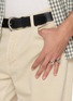 Figure View - Click To Enlarge - TOM WOOD - Larvikite Kay Rhodium Plated Silver Ring