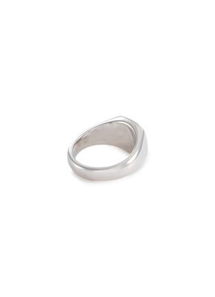 Detail View - Click To Enlarge - TOM WOOD - Small Spinel Minied Rhodium Plated Silver Ring