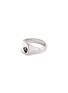 TOM WOOD Small Spinel Minied Rhodium Plated Silver Ring