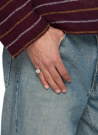 Figure View - Click To Enlarge - TOM WOOD - Mop Dan Rhodium Plated Silver Ring