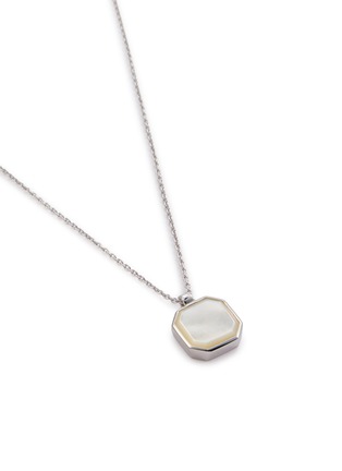 Detail View - Click To Enlarge - TOM WOOD - Mop Dan Pentant Rhodium Plated Silver Necklace