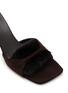Detail View - Click To Enlarge - THE ROW - Suzy 60 Mink Trim Suede Mules