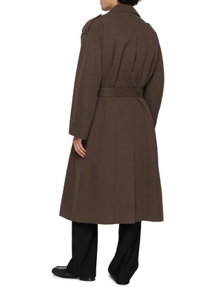 Back View - Click To Enlarge - THE ROW - Mischa Double Breasted Cotton Trench Coat
