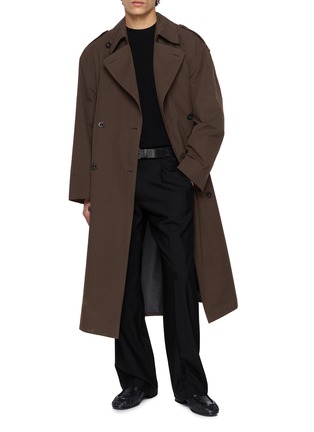 Figure View - Click To Enlarge - THE ROW - Mischa Double Breasted Cotton Trench Coat