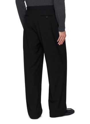 Back View - Click To Enlarge - THE ROW - Corley Double Pleated Wool Pants