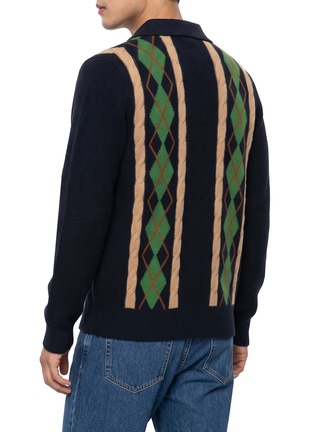 Back View - Click To Enlarge - GUEST IN RESIDENCE - Plaza Diamond-Knit Shirt
