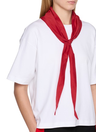  - EQUIL - Scarf Accent Cotton Knit T-Shirt