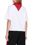 Back View - Click To Enlarge - EQUIL - Scarf Accent Cotton Knit T-Shirt