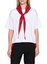 EQUIL Scarf Accent Cotton Knit T-Shirt
