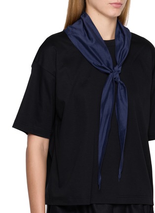  - EQUIL - Scarf Accent Cotton Knit T-Shirt