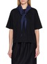 EQUIL Scarf Accent Cotton Knit T-Shirt
