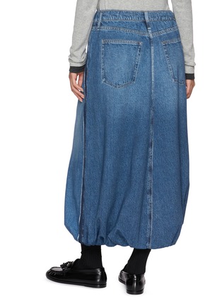 Back View - Click To Enlarge - RAG & BONE - Miramar Terry Bubble Midi Skirt