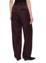 Back View - Click To Enlarge - MIHARA YASUHIRO - Drawstring Waistband Label Detail Satin Pants