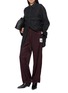 Figure View - Click To Enlarge - MIHARA YASUHIRO - Drawstring Waistband Label Detail Satin Pants