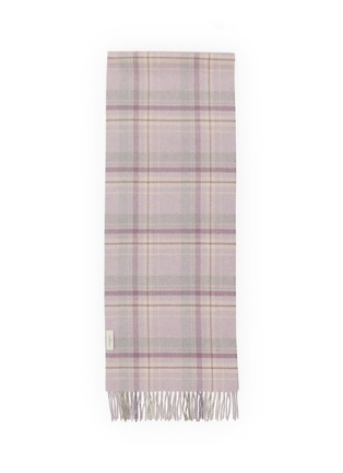 Detail View - Click To Enlarge - PIACENZA 1733 - Cashmere Checkered Bicolor Scarf