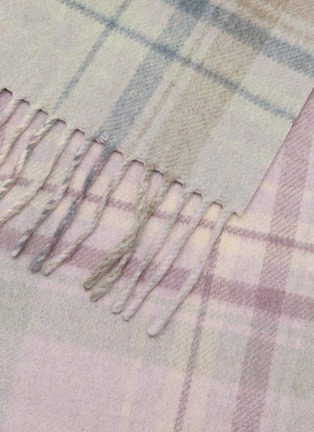 Detail View - Click To Enlarge - PIACENZA 1733 - Cashmere Checkered Bicolor Scarf