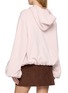 Back View - Click To Enlarge - BONBOM - Tiger Logo Printed Bubble Hem Hoodie