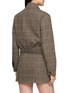 Back View - Click To Enlarge - SPORTY & RICH - Smart Signature Logo Chequered Zip Jacket