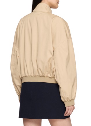 Back View - Click To Enlarge - SPORTY & RICH - Brighton Reversible Signature Logo Jacket