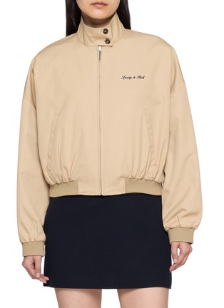 Main View - Click To Enlarge - SPORTY & RICH - Brighton Reversible Signature Logo Jacket