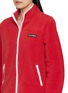  - SPORTY & RICH - Serif Logo Zip Up Polar Fleece Jacket