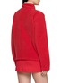 Back View - Click To Enlarge - SPORTY & RICH - Serif Logo Zip Up Polar Fleece Jacket