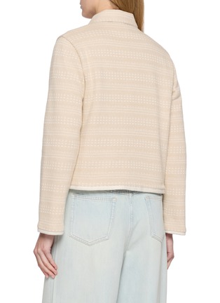 Back View - Click To Enlarge - YOUNG N SANG - Pink Knit Short Jacket
