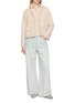 Figure View - Click To Enlarge - YOUNG N SANG - Pink Knit Short Jacket