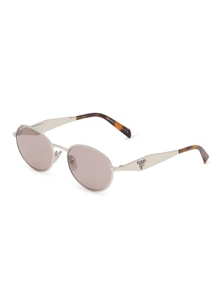 Main View - Click To Enlarge - PRADA - Metal Round Sunglasses
