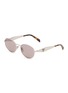Main View - Click To Enlarge - PRADA - Metal Round Sunglasses