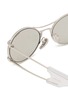 Detail View - Click To Enlarge - PRADA - Metal Oval Sunglasses