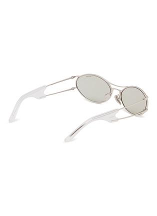 Figure View - Click To Enlarge - PRADA - Metal Oval Sunglasses